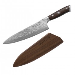 Nóż Szefa Kuchni Kohersen Elegance Ebony Wood 21,6 cm + Magnetyczna Pochwa Professional