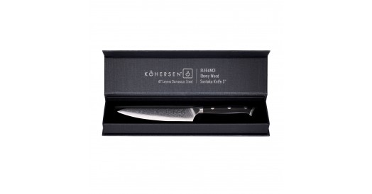 Nóż KOHERSEN UTILITI Elegance Ebony Wood 12,7 cm + Magnetyczna Pochwa Professional