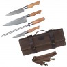 Zestaw Noży COMPLETE PROFESSIONAL OLIVE WOOD + Torba na Noże Kohersen Professional
