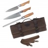 Zestaw Noży ESSENTIAL PROFESSIONAL OLIVE WOOD + Torba na Noże Kohersen Professional