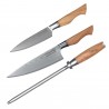 Zestaw Noży ESSENTIAL PROFESSIONAL OLIVE WOOD + Torba na Noże Kohersen Professional