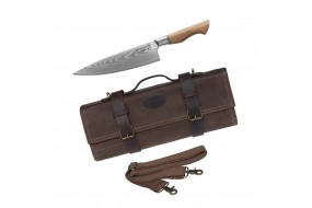 Nóż Szefa Kuchni KOHERSEN CHEF Professional Olive Wood 21,6 cm + Torba na Noże Kohersen Professional