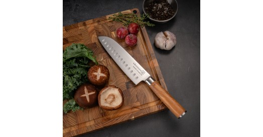 Nóż Santoku KOHERSEN Essence OLIVE WOOD  17,8 cm