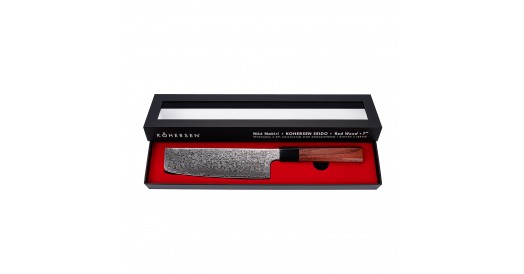 Nóż nakiri KOHERSEN  Seido RED WOOD 17,8 cm