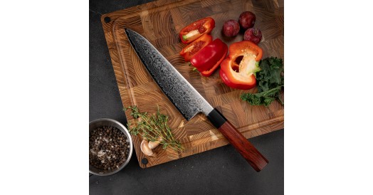 Nóż szefa kuchni KOHERSEN  Seido RED WOOD 20,3 cm