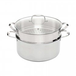 Garnek z powłoką DIAMOND Kohersen Black Cube 28 cm, 8,3 l z dodatkową funkcją gotowania na parze