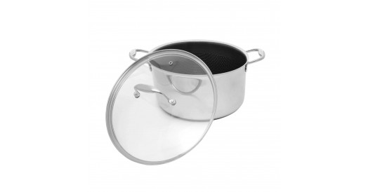 Garnek do gotowania na parze z powłoką DIAMOND Kohersen Black Cube 28 cm, 8,3 l