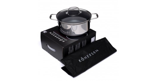 Garnek z powłoką DIAMOND Kohersen Black Cube 24 cm, 4,9 l