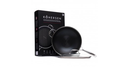 Wok z powłoką DIAMOND Kohersen Black Cube 32 cm, 7,2 l