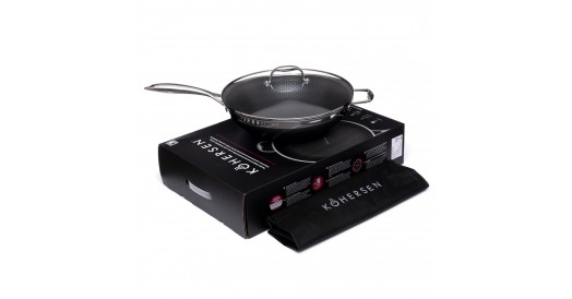 Wok z powłoką DIAMOND Kohersen Black Cube 32 cm, 7,2 l