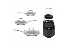 Zestaw naczyń MASTER PAN Kohersen BLACK CUBE + Nutri blender Kohersen