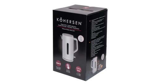 Czajnik elektryczny Kohersen Modern Matt A451, 3000 W, biały