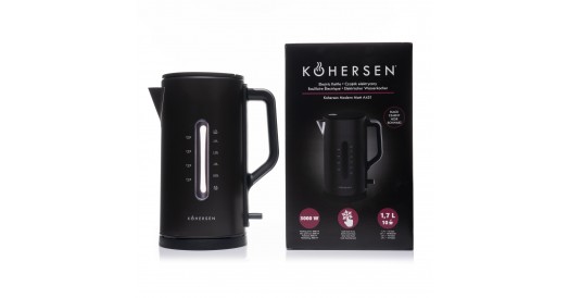 Zestaw Czajnik + Toster Kohersen Modern Matt czarny