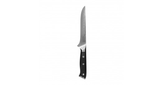 Zestaw nóż do trybowania BONING KOHERSEN Elegance EBONY WOOD 15,2 cm + wielofunkcyjne nożyce kuchenne