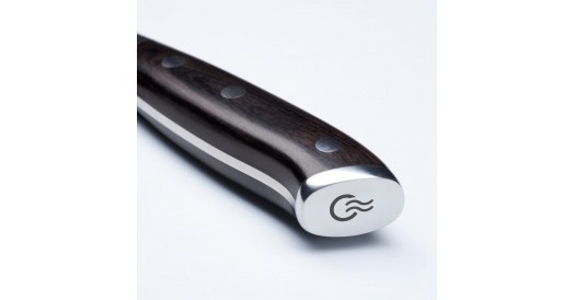 Zestaw nóż do trybowania BONING KOHERSEN Elegance EBONY WOOD 15,2 cm + wielofunkcyjne nożyce kuchenne
