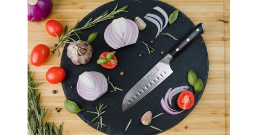 Nóż santoku SANTOKU KOHERSEN Elegance EBONY WOOD 5”