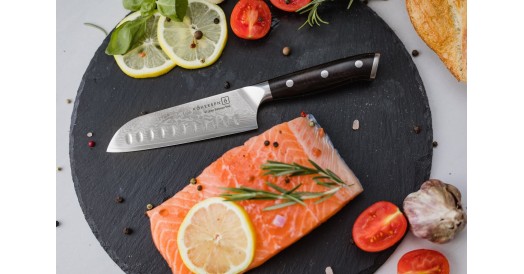 Nóż santoku SANTOKU KOHERSEN Elegance EBONY WOOD 5”