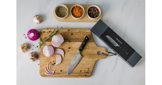Nóż santoku SANTOKU KOHERSEN Elegance EBONY WOOD 5”