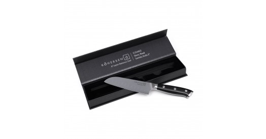 Nóż santoku SANTOKU KOHERSEN Elegance EBONY WOOD 5”