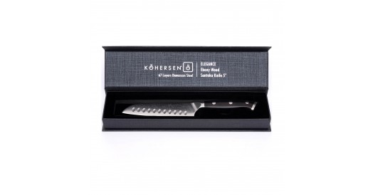 Nóż santoku SANTOKU KOHERSEN Elegance EBONY WOOD 5”