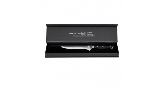 Nóż do trybowania BONING KOHERSEN Elegance EBONY WOOD 6”