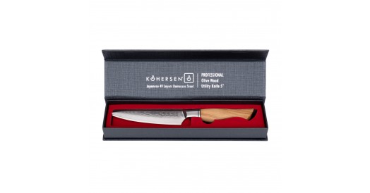 Nóż uniwersalny UTILITY KOHERSEN Professional OLIVE WOOD 5”