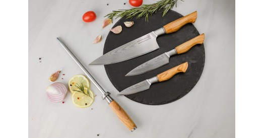 Zestaw noży COMPLETE PROFESSIONAL OLIVE WOOD