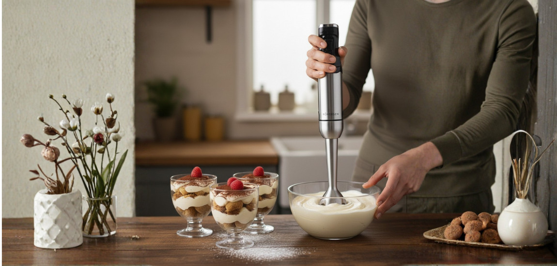 Ubijanie śmietany blenderem Kohersen