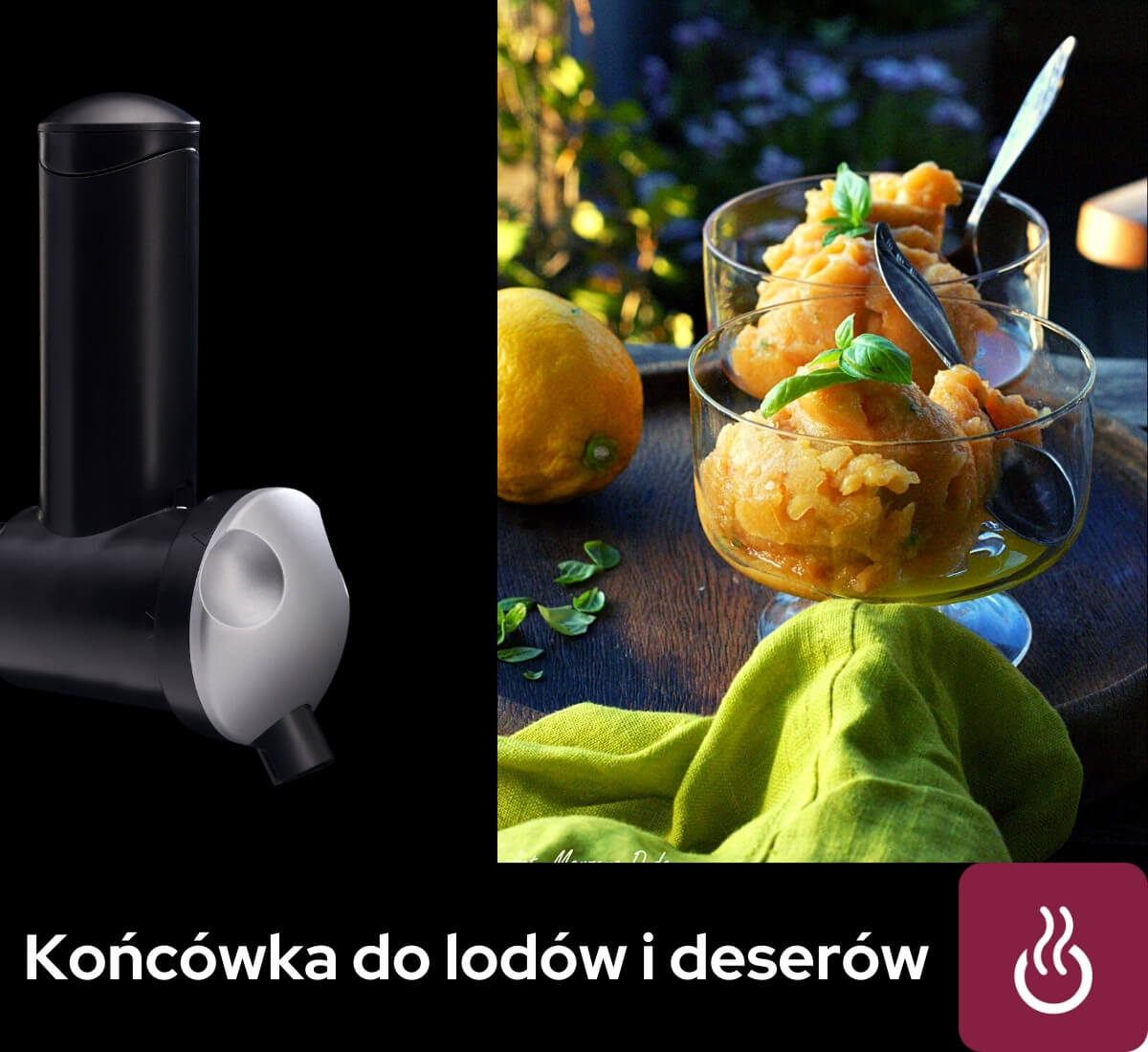 Końcówka do lodów