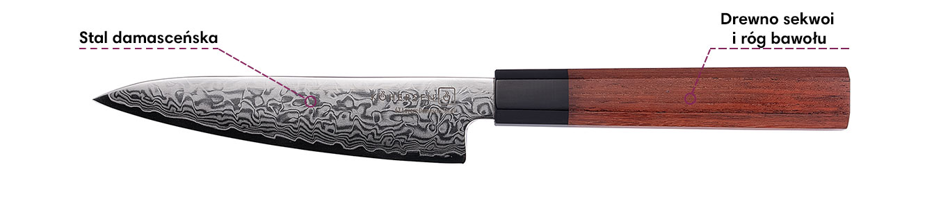 Sekcja z danymi o nożu