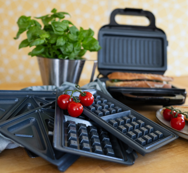 Opiekacz 3w1 z 3 rodzajami płyt Kohersen