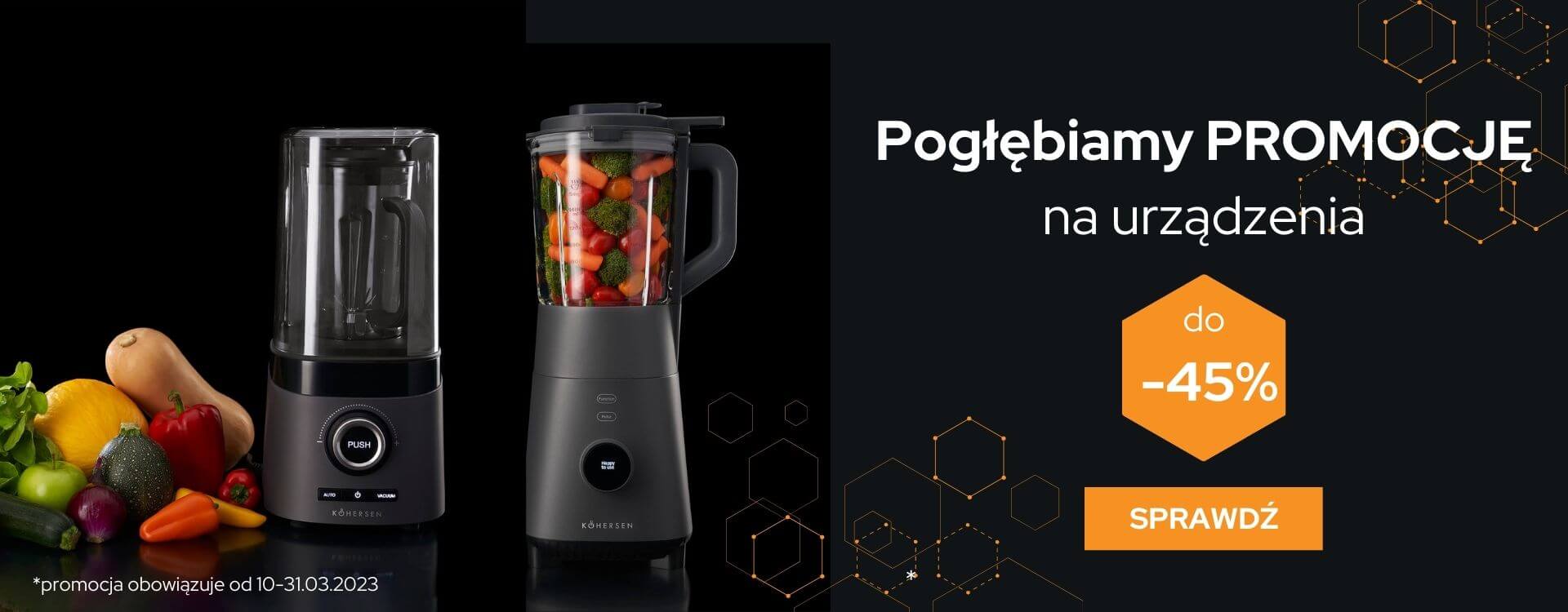 promocja -30% na wybrane urządzenia kuchenne Kohersen