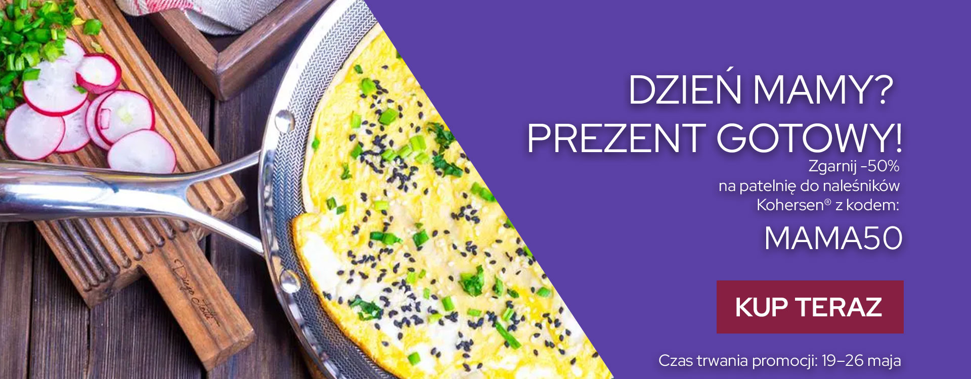 -50% na patelnię do naleśników z okazji dnia matki