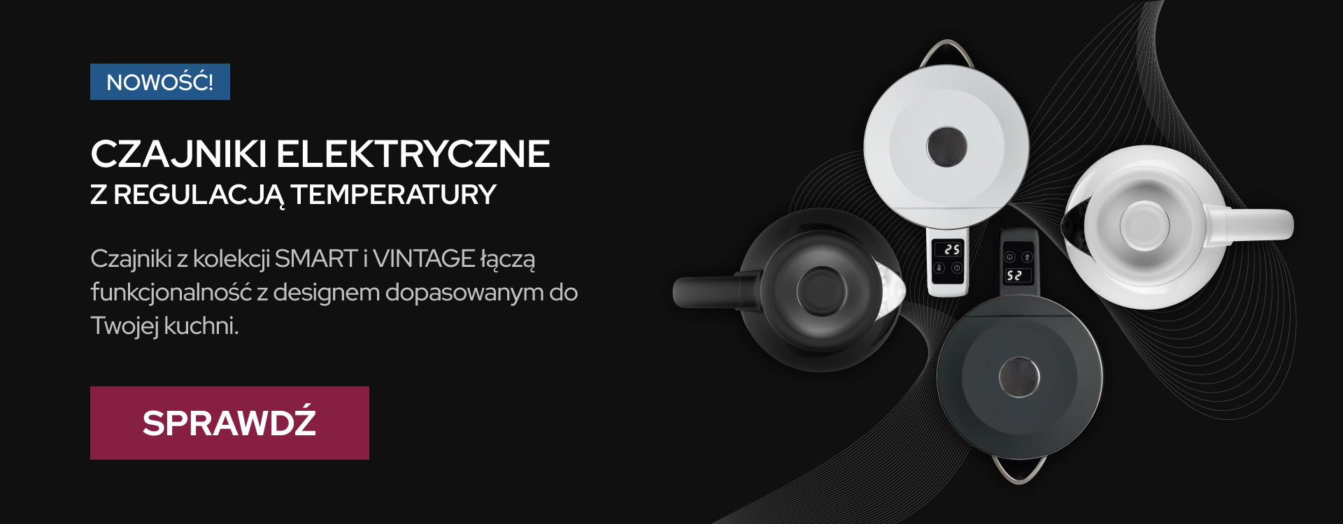 Czajniki z regulacją tempertury Smart & Vintage